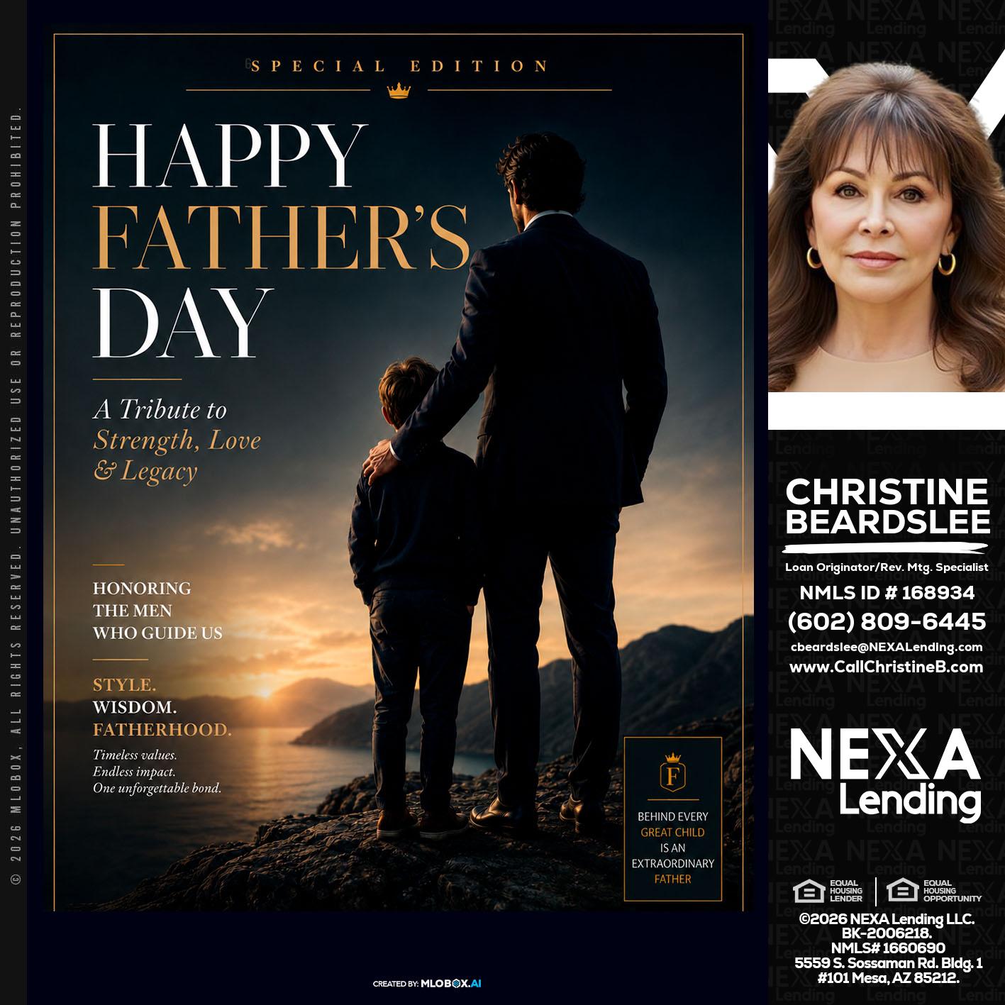 HAPPY FATHERS DAY - Christine Beardslee -MLO/Executive Partner/National Recruiter/Faster/Easier/Better Rates