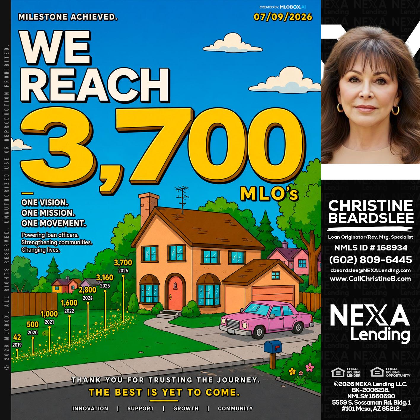 3,700 MLO's - Christine Beardslee -MLO/Executive Partner/National Recruiter/Faster/Easier/Better Rates