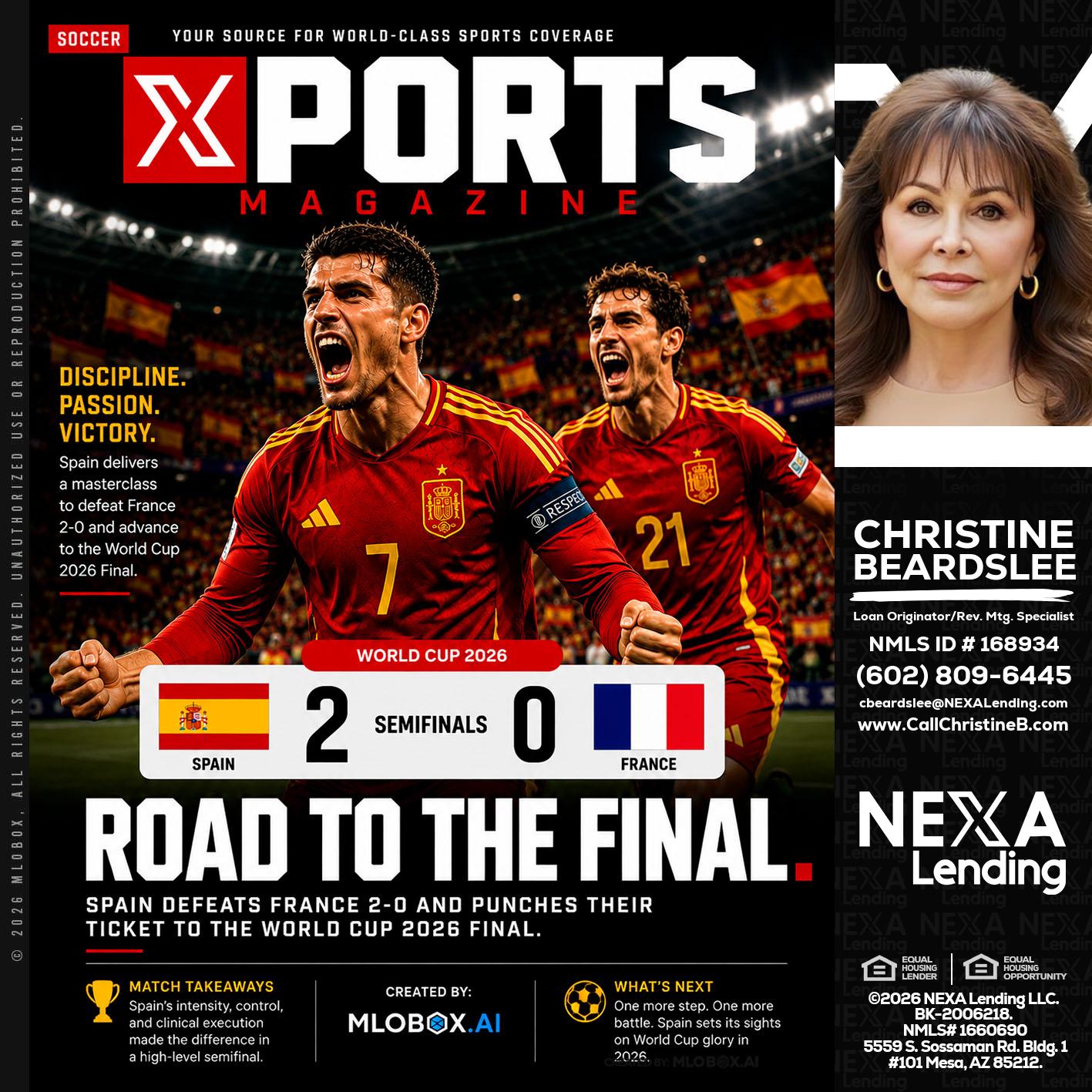 XPORTS WORLD CUP 2026 - Christine Beardslee -MLO/Executive Partner/National Recruiter/Faster/Easier/Better Rates