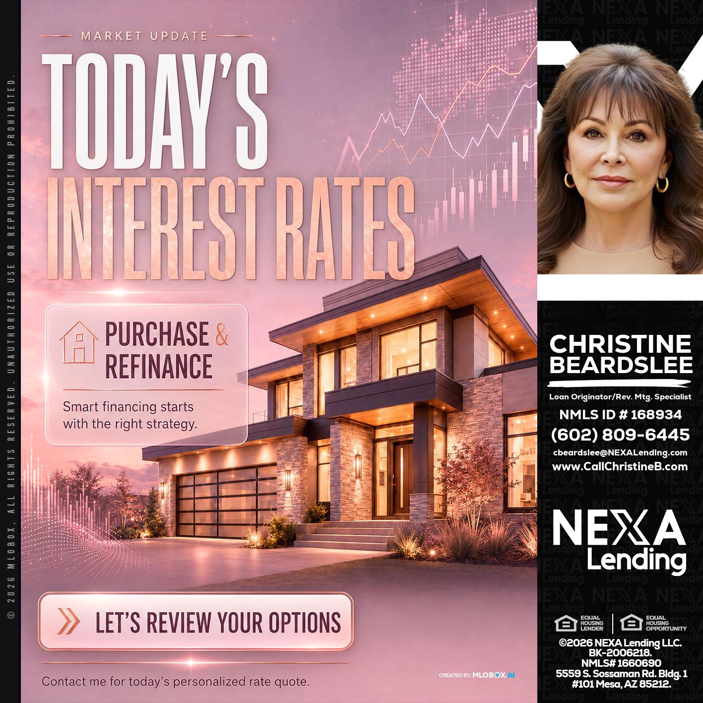 todays interest rates - Christine Beardslee -MLO/Executive Partner/National Recruiter/Faster/Easier/Better Rates