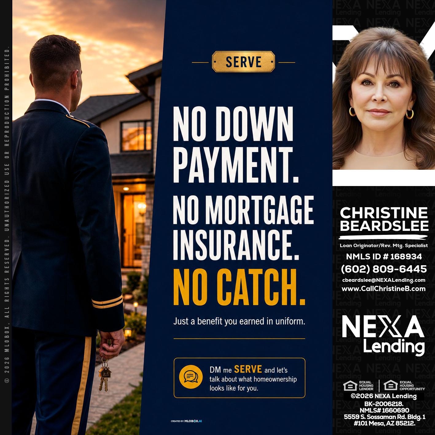 NO DOWN PAYMENT - Christine Beardslee -MLO/Executive Partner/National Recruiter/Faster/Easier/Better Rates