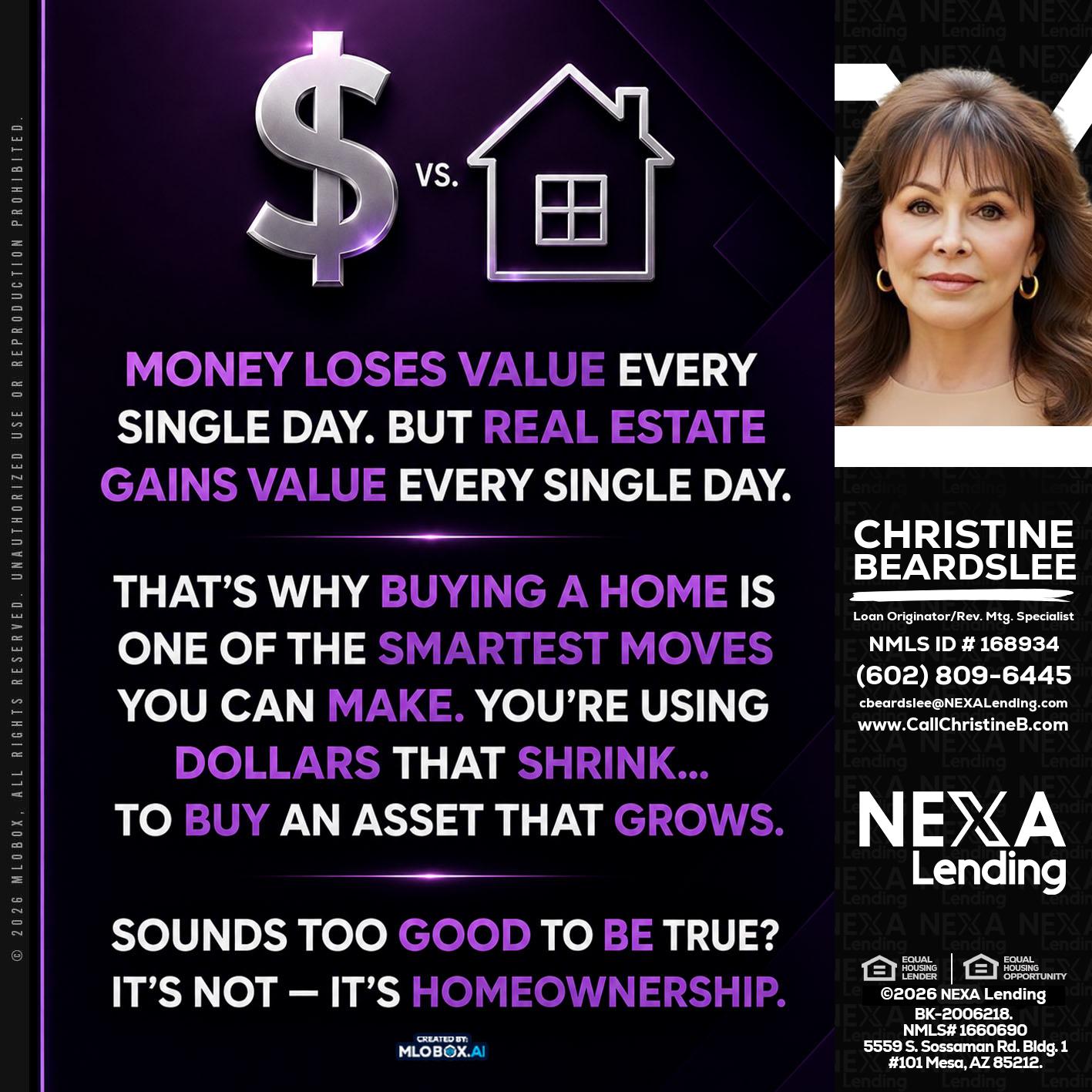 MONEY LOSES - Christine Beardslee -MLO/Executive Partner/National Recruiter/Faster/Easier/Better Rates