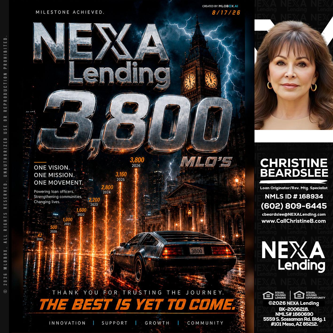 3800 future - Christine Beardslee -MLO/Executive Partner/National Recruiter/Faster/Easier/Better Rates