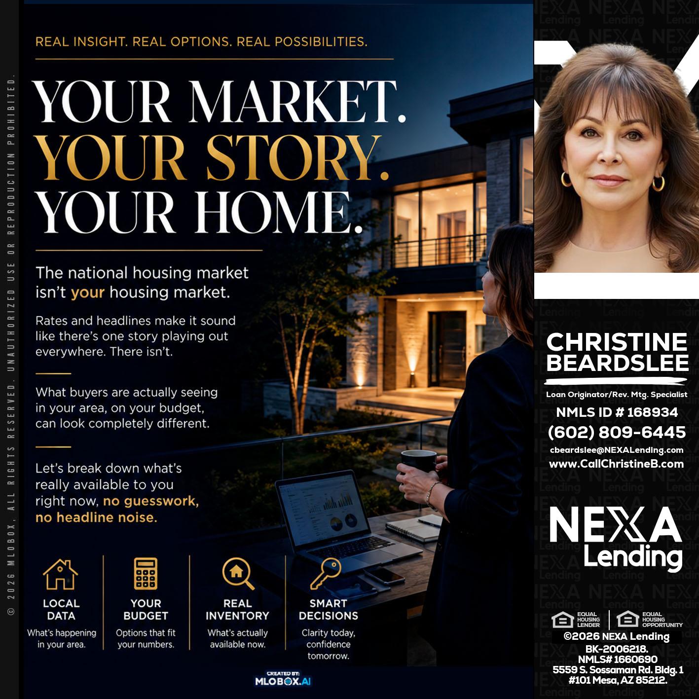 your market - Christine Beardslee -MLO/Executive Partner/National Recruiter/Faster/Easier/Better Rates