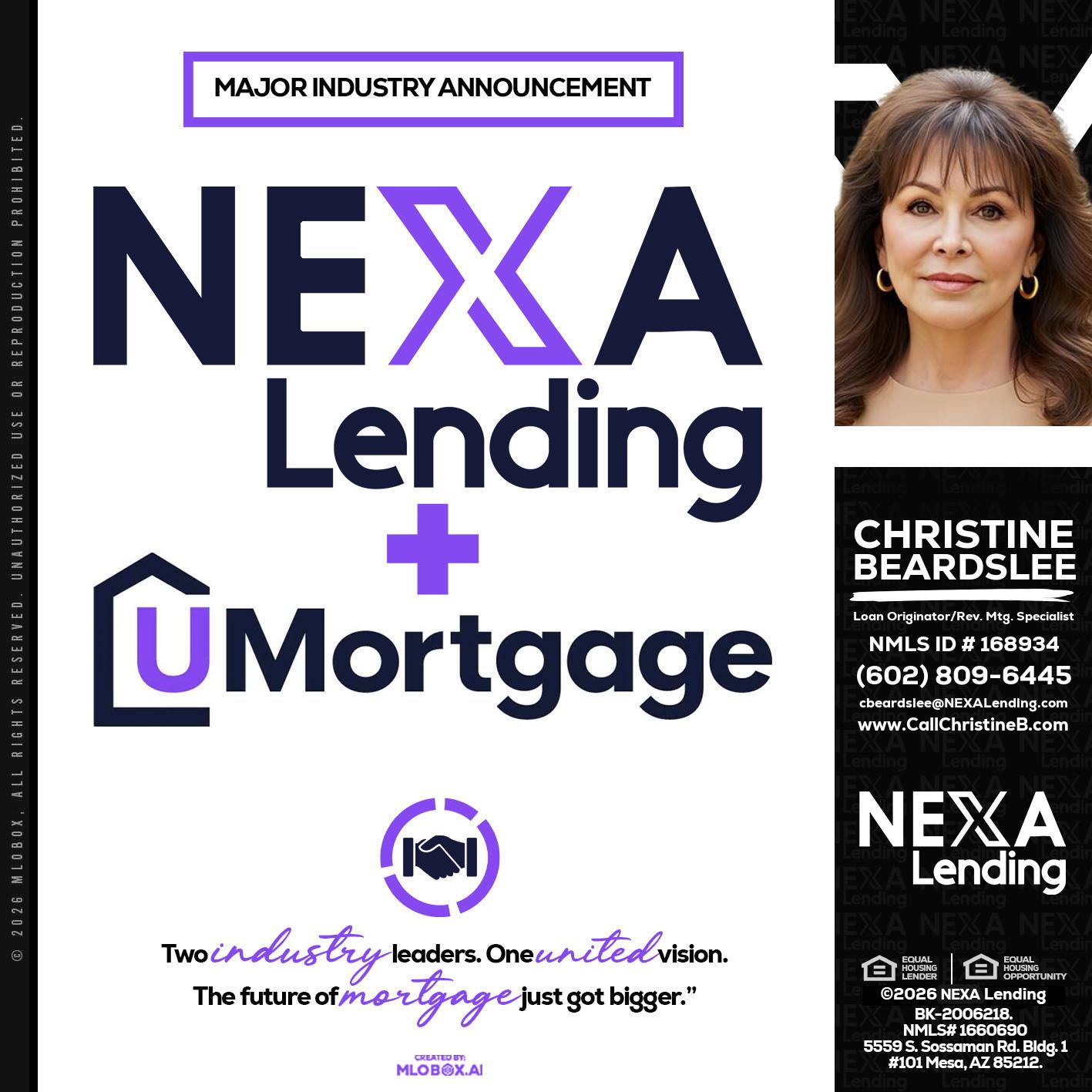 NEXA LENDING U MORTGAGE - Christine Beardslee -MLO/Executive Partner/National Recruiter/Faster/Easier/Better Rates