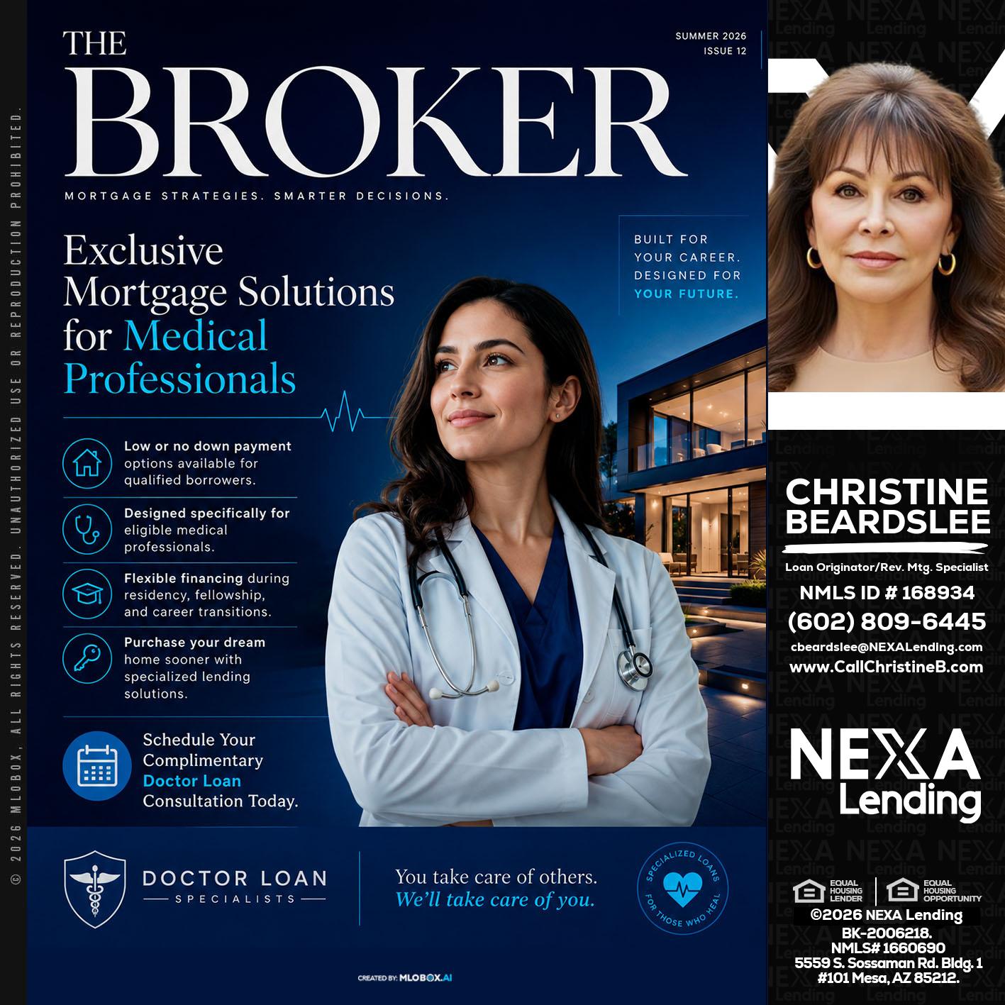 THE BROKER - Christine Beardslee -MLO/Executive Partner/National Recruiter/Faster/Easier/Better Rates