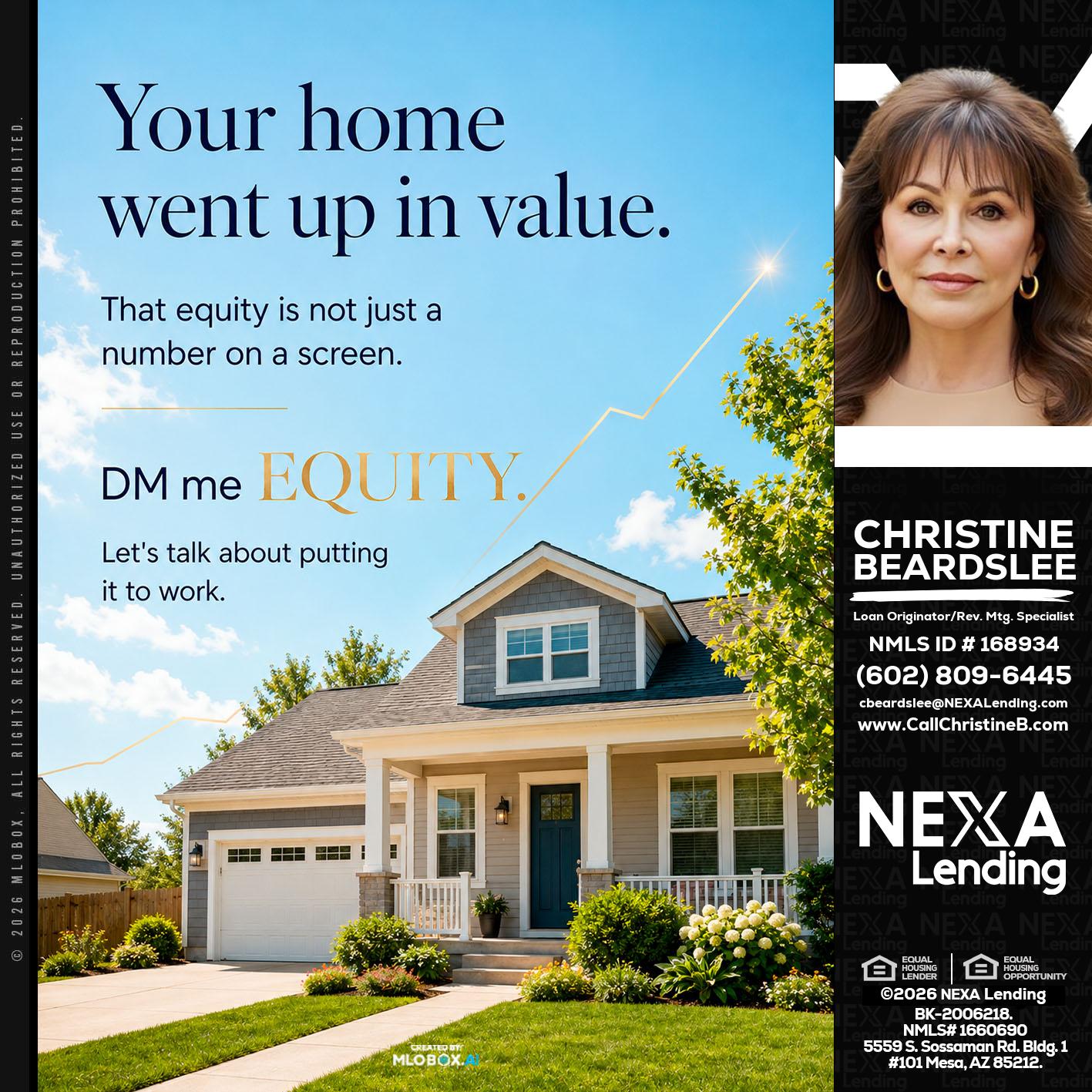 YOUR HOME - Christine Beardslee -MLO/Executive Partner/National Recruiter/Faster/Easier/Better Rates