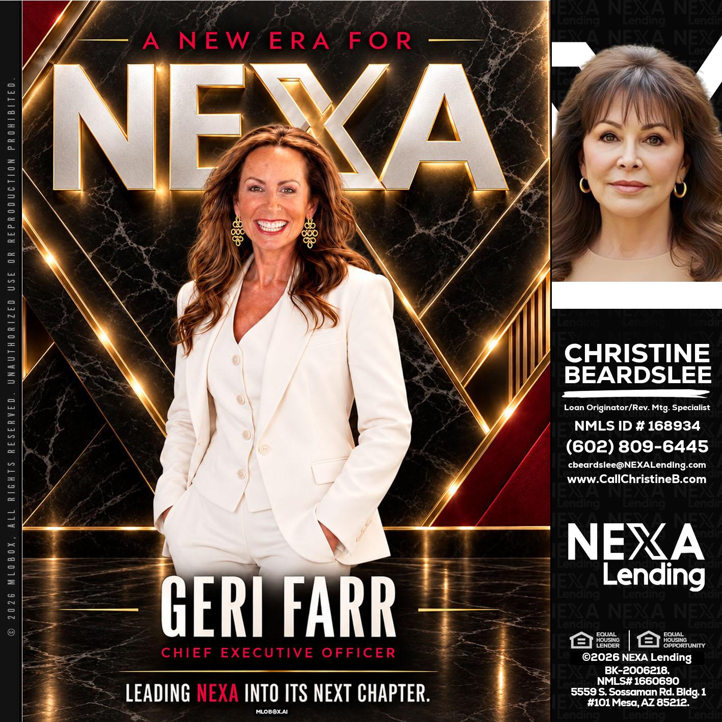 GERI FARR - Christine Beardslee -MLO/Executive Partner/National Recruiter/Faster/Easier/Better Rates
