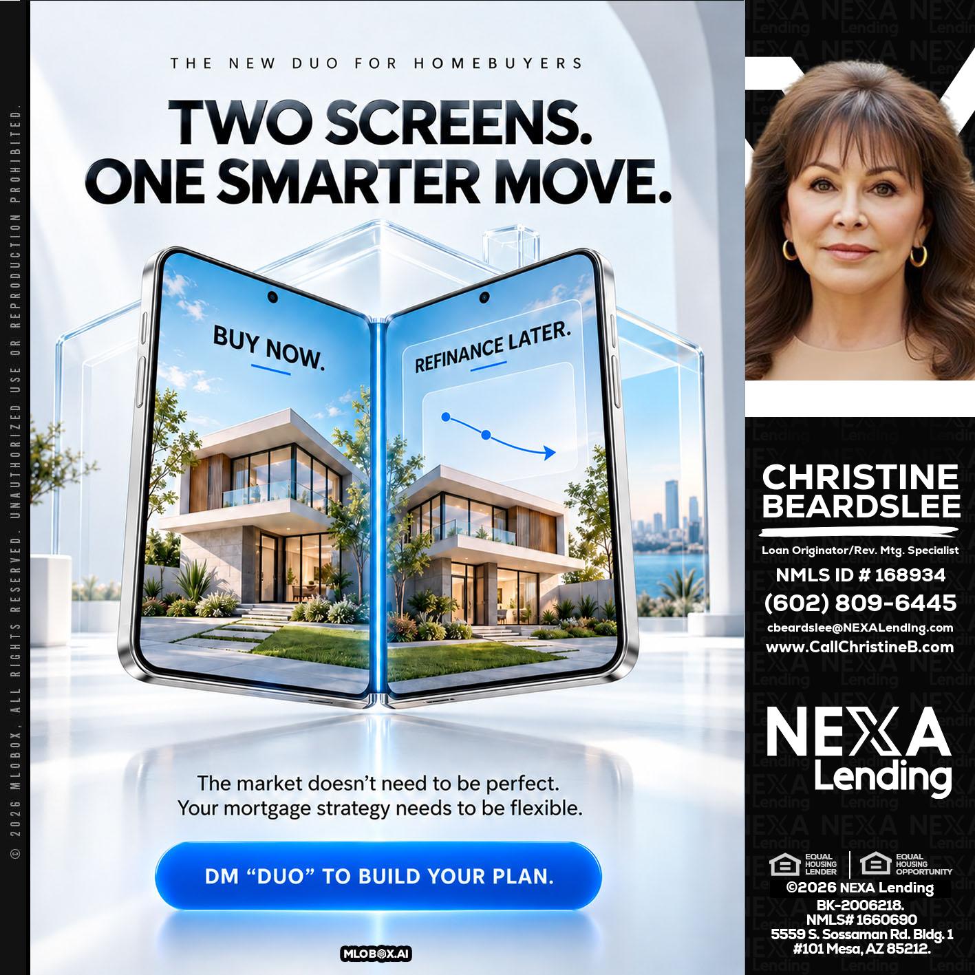 TWO SCREENS - Christine Beardslee -MLO/Executive Partner/National Recruiter/Faster/Easier/Better Rates