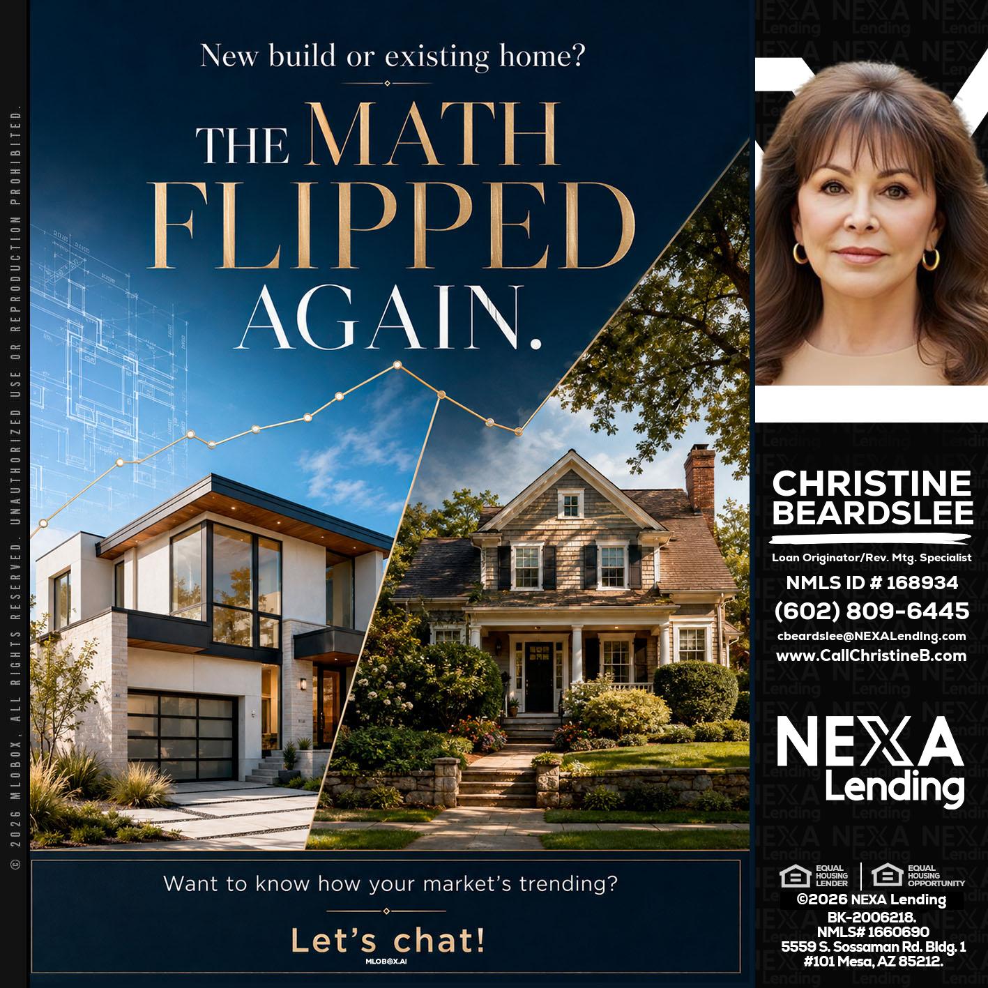 THE MATH FLIPED - Christine Beardslee -MLO/Executive Partner/National Recruiter/Faster/Easier/Better Rates