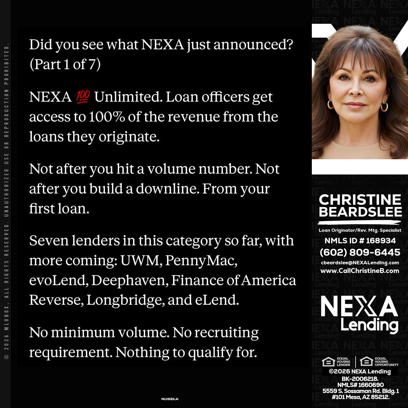 DID YOU KNOW - Christine Beardslee -MLO/Executive Partner/National Recruiter/Faster/Easier/Better Rates