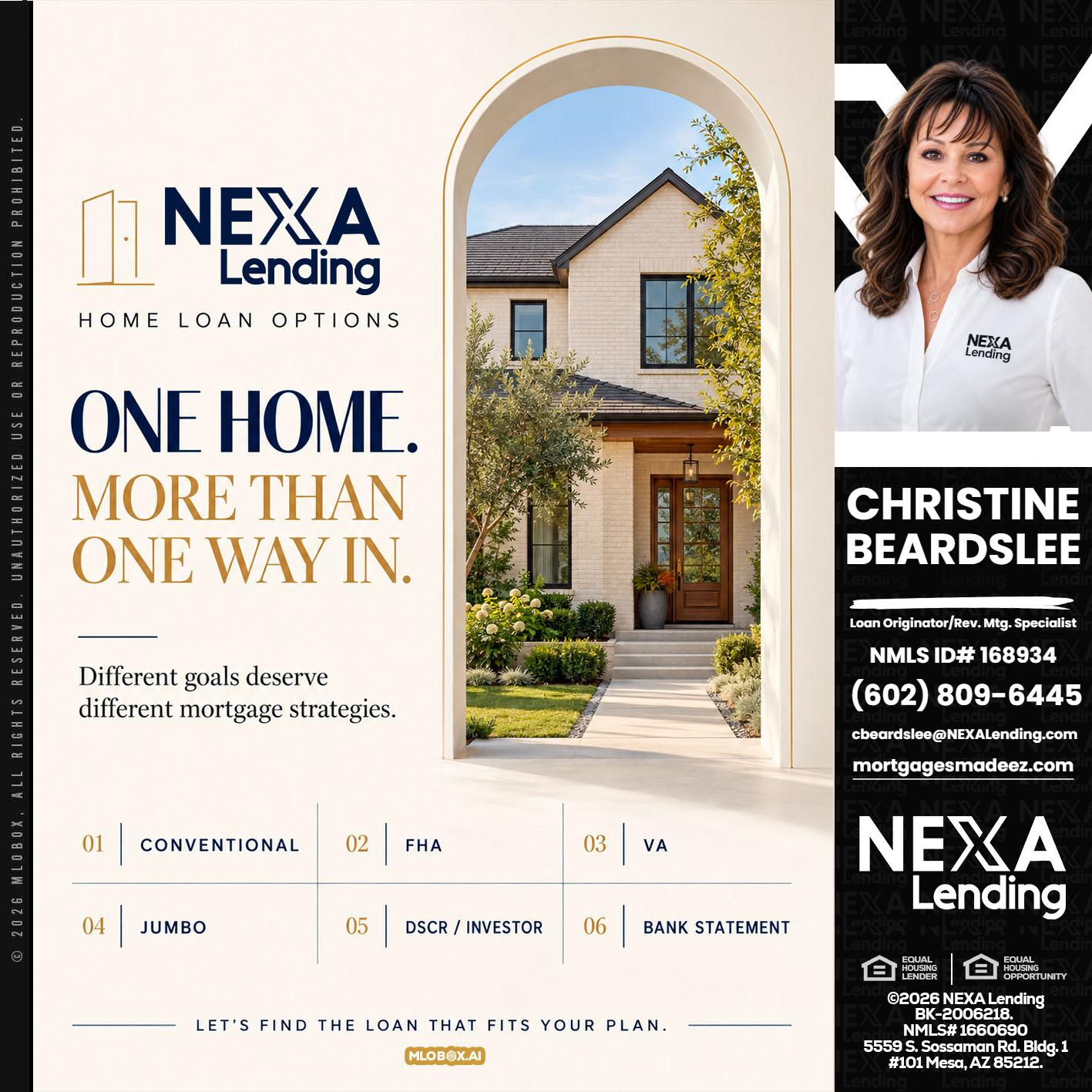 ONE HOME - Christine Beardslee -MLO/Executive Partner/National Recruiter/Faster/Easier/Better Rates
